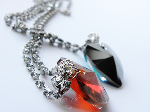 Srdce oceánu - náhrdelník Swarovski — foto 4