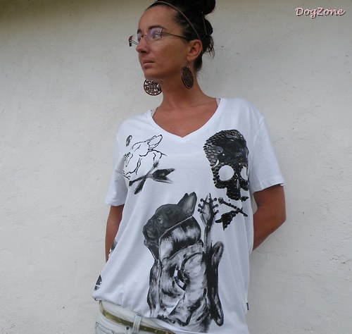 Frenchie rocks .... triko — foto 4