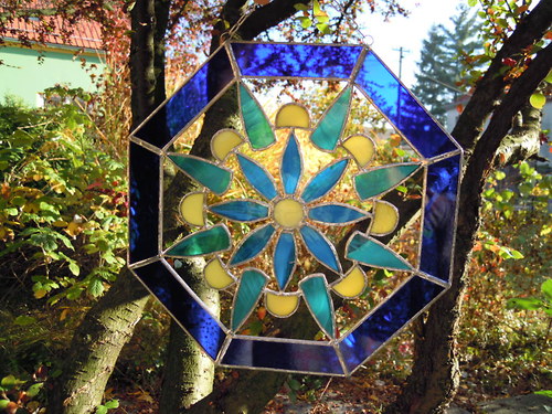 Mandala modrozelená — foto 2