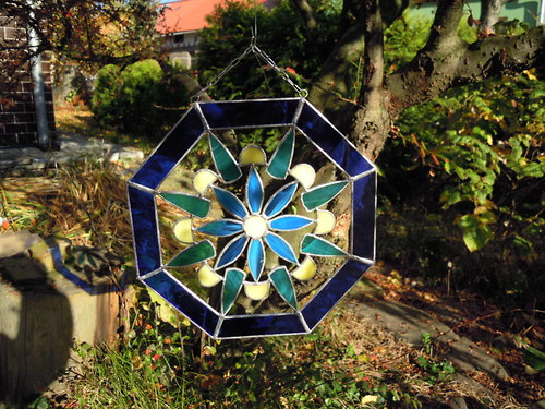 Mandala modrozelená — foto 3