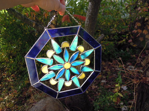 Mandala modrozelená — foto 4
