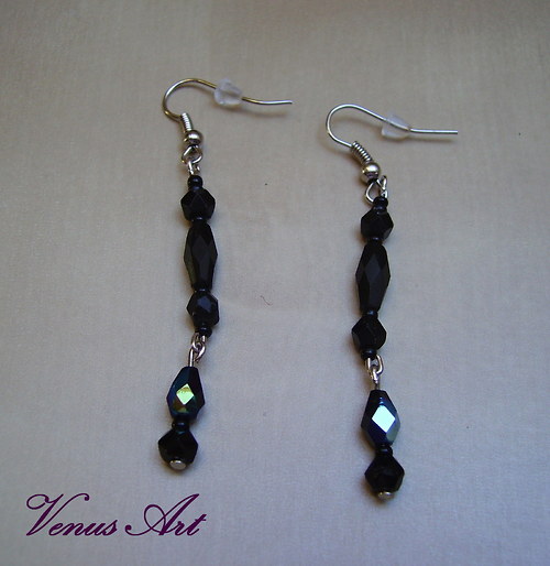 Náušnice "Černá elegance" — foto 2