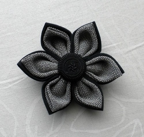 Kanzashi brož elegance — foto 2