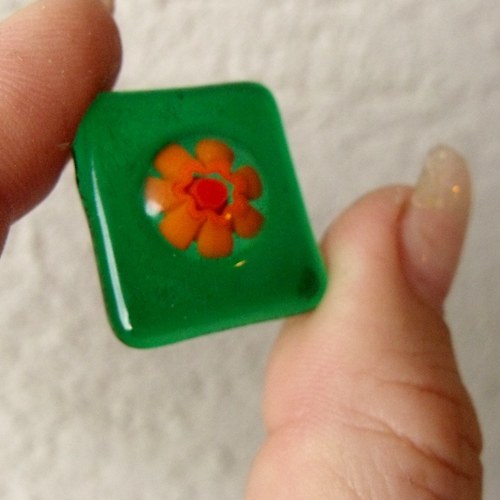 Skleněný kabošon — foto 2