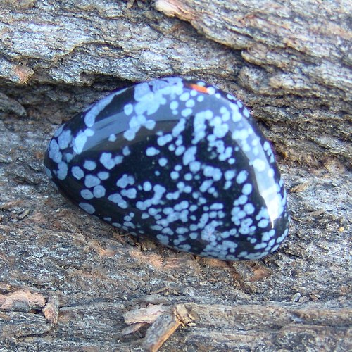 Obsidián vločkový - placka 303 — foto 2