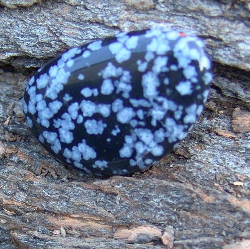 Obsidián vločkový - placka 308 — foto 2