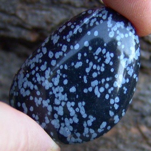 Obsidián vločkový - placka 309 — foto 2