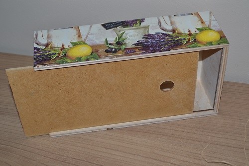 Box na papírové kapesníky levandule — foto 5