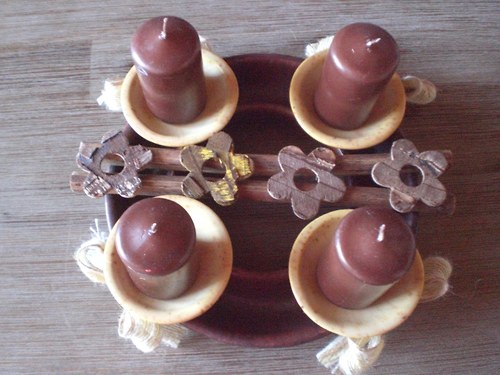Adventní věnec - přírodní — foto 2