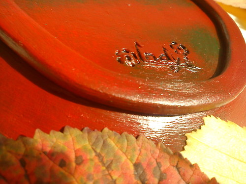 Dekorační talířek - REDDISH MAPLE TEAF... — foto 4