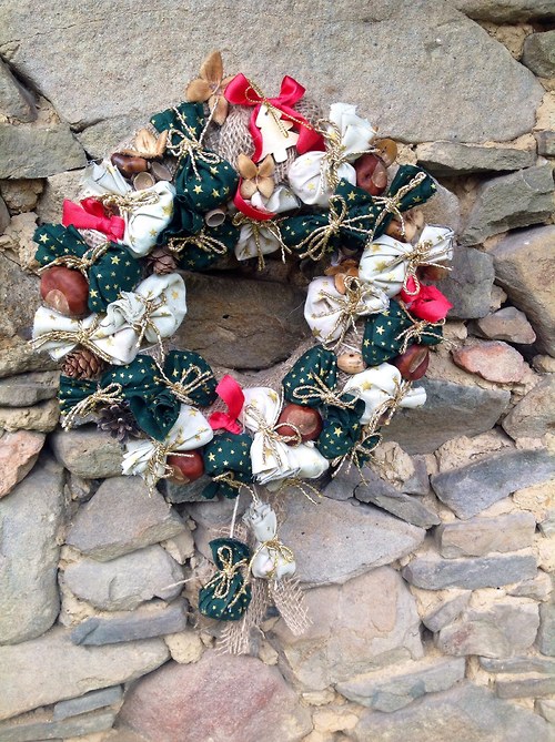 Adventní věneček jutový — foto 2