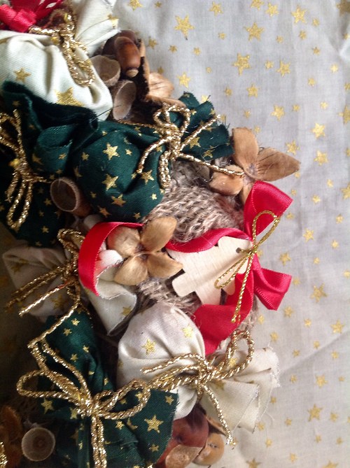 Adventní věneček jutový — foto 4