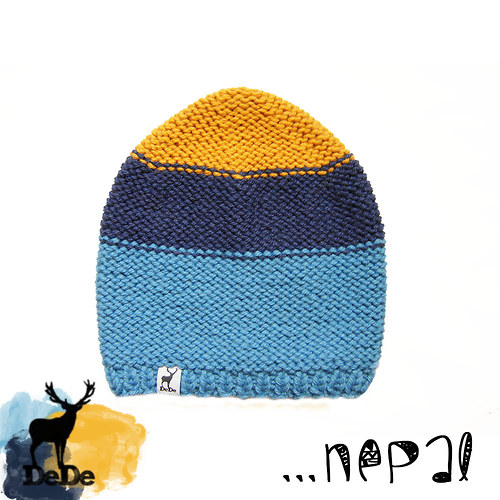 Čiapka DeDe NEPAL modro-žltá — foto 2