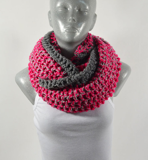 Nákrčník " Pink melír" — foto 2