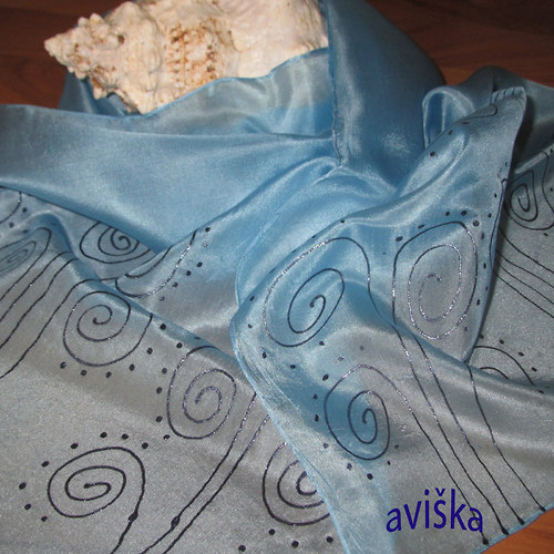 Šálka - světle modrá - spirálová — foto 2