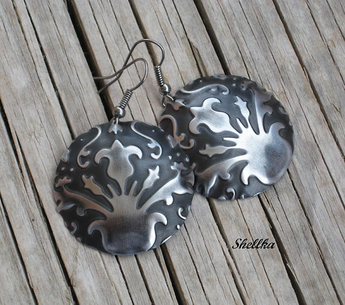 Náušnice ,,BLACK ORNAMENTS,, — foto 4