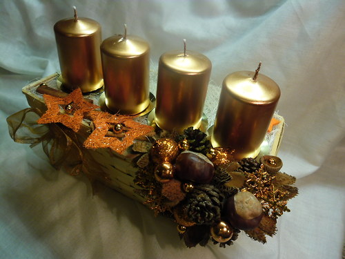 Adventní měděný košík — foto 3