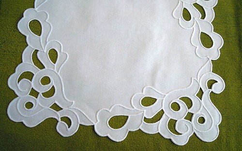 Dečka Richelie 45 x 45 cm - bílá — foto 3