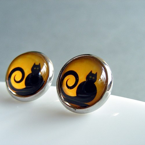 Chat noir (náušnice.) — foto 2