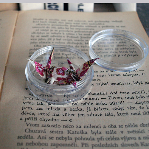 Origami jeřábci.... vínoví — foto 2