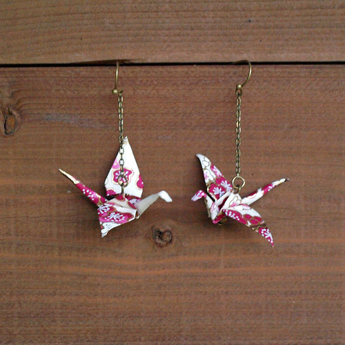 Origami jeřábci.... vínoví — foto 3