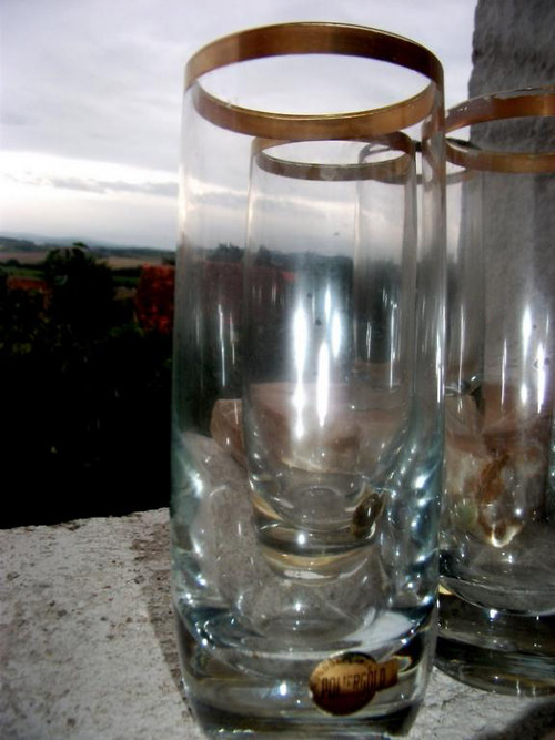 6 sklenic- zlacené — foto 2
