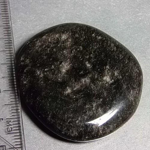 Obsidián stříbrný - placička 426 — foto 2