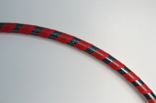 Obruč na hooping červeno-černá 80 cm — foto 2