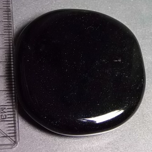 Obsidián stříbrný - placička 429 — foto 2