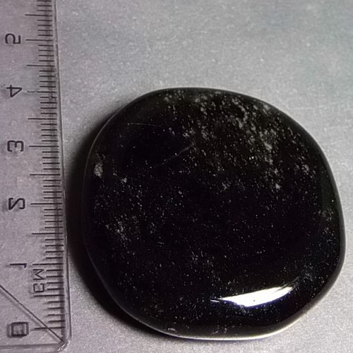 Obsidián stříbrný - placička 430 — foto 2