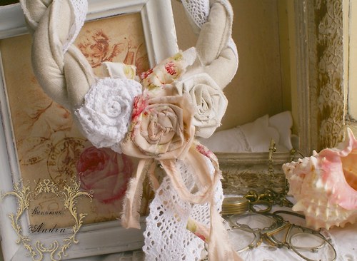Růžičkový věnec Shabby Chic — foto 2