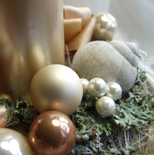 Adventní svícen krémový — foto 5
