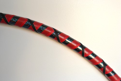 Obruč na hooping červeno-černá 100 cm — foto 2