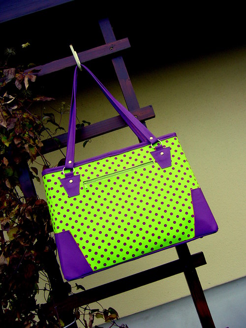 Kožená - Violet dots — foto 4