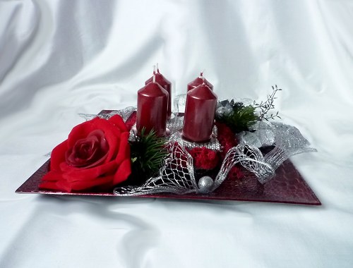Vánoční svícen Růže severu — foto 3