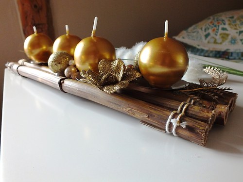 Adventní svícen zlatý — foto 2