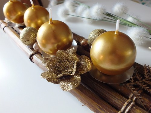 Adventní svícen zlatý — foto 3