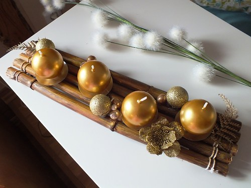 Adventní svícen zlatý — foto 5