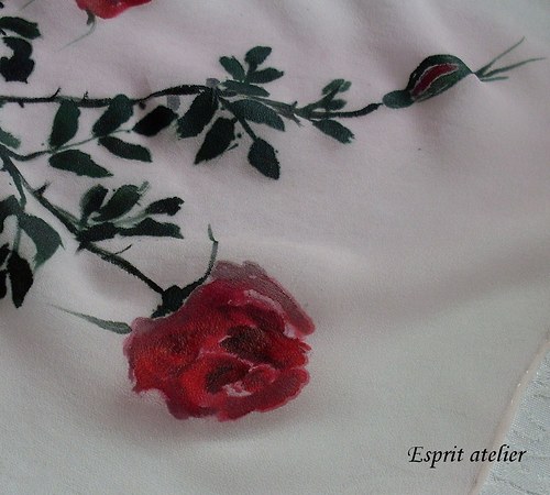 Hedvábný žoržet - růže — foto 2