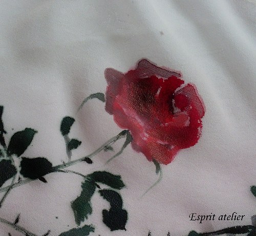 Hedvábný žoržet - růže — foto 3
