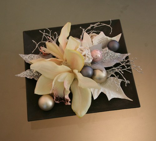 Vánoční dekorace - vánoční orchidej — foto 2