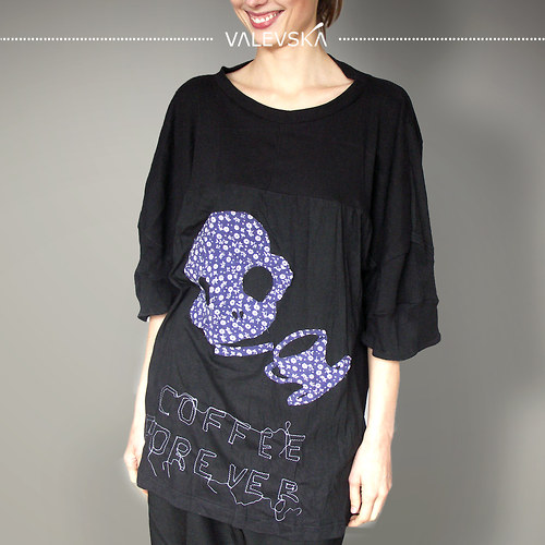 Coffee forever, maxi triko — foto 2