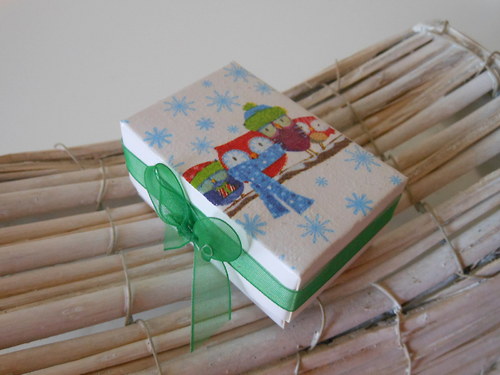 ZIMNÍ SOVIČKY - mini dárková krabička — foto 2