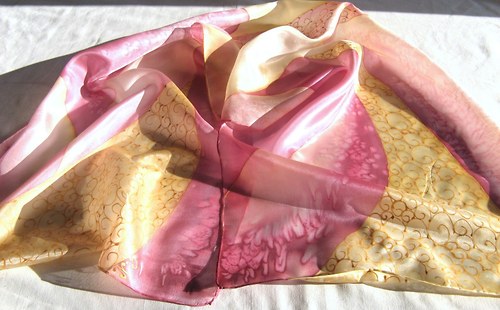 Růžovožlutý 40x150cm — foto 2