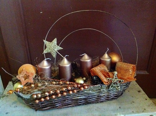 Adventní košíček měděný — foto 2