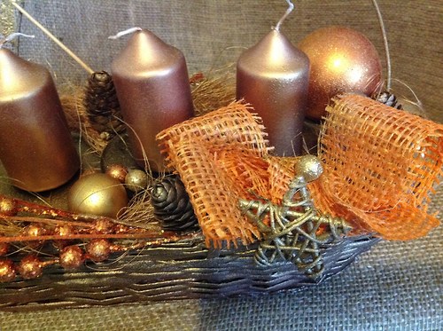 Adventní košíček měděný — foto 4