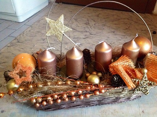 Adventní košíček měděný — foto 5