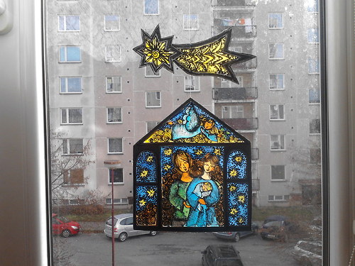 Okénkový...hedvábný závěs do okna — foto 3