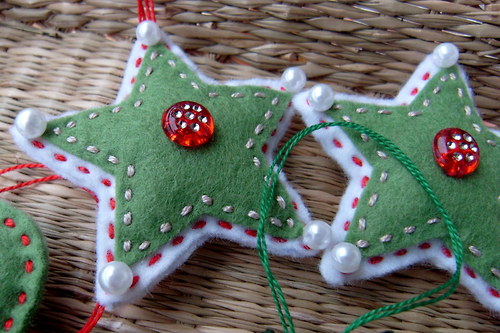 Vánoční filcové ozdoby - set 9 kusů — foto 3