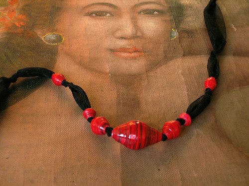 Spanilá smyslnost - paper-beads korále — foto 5